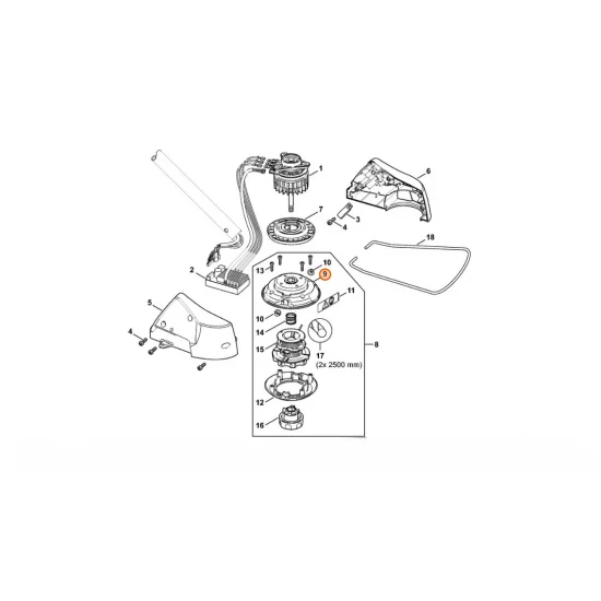 STIHL  Obudowa górna 4006 713 3201